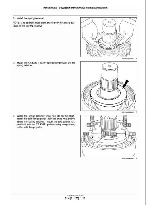 Case 370, 420, 470, 500, 540, 580, 620 Steiger Tractor Service Manual - Image 2