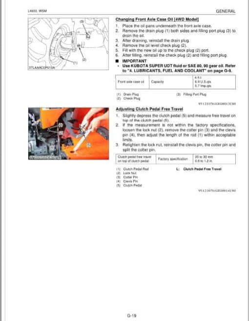 Kubota L4600 Tractor Workshop Repair Manual - Image 2