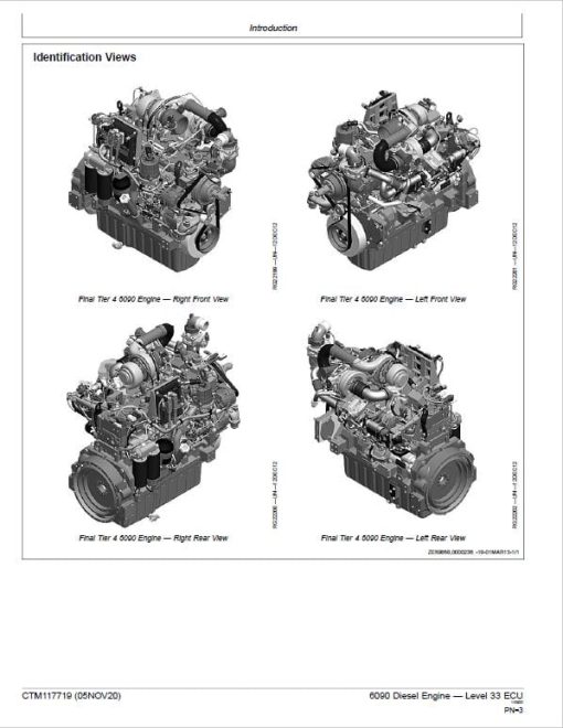 John Deere 6090 Diesel Engine Level 33 ECU Service Repair Manual (CTM117719) - Image 2