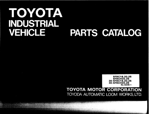 Toyota 5FBC13, 30-5FBC13, 5FBC15, 30-5FBC15, 5FBC18, 30-5FBC18 Forklift Repair Manual - Image 2