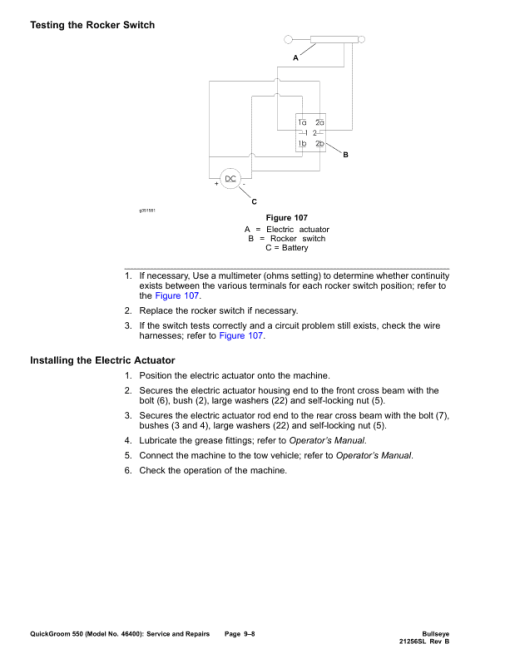 Toro Bullseye Products Service Repair Manual - Image 2