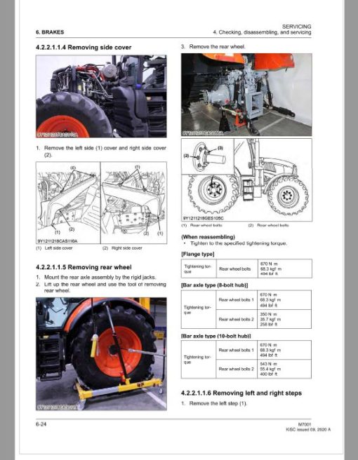 Kubota M7001 Tractor Workshop Service Repair Manual - Image 2