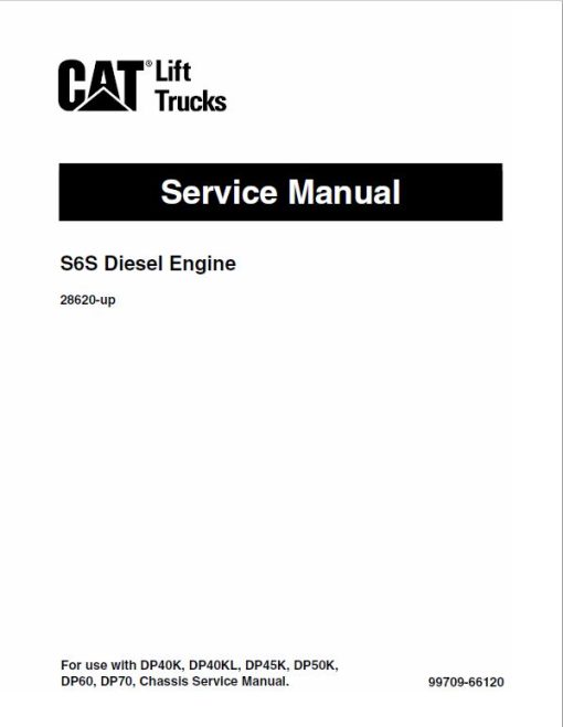 CAT DP60, DP70 Forklift Lift Truck Service Manual - Image 2