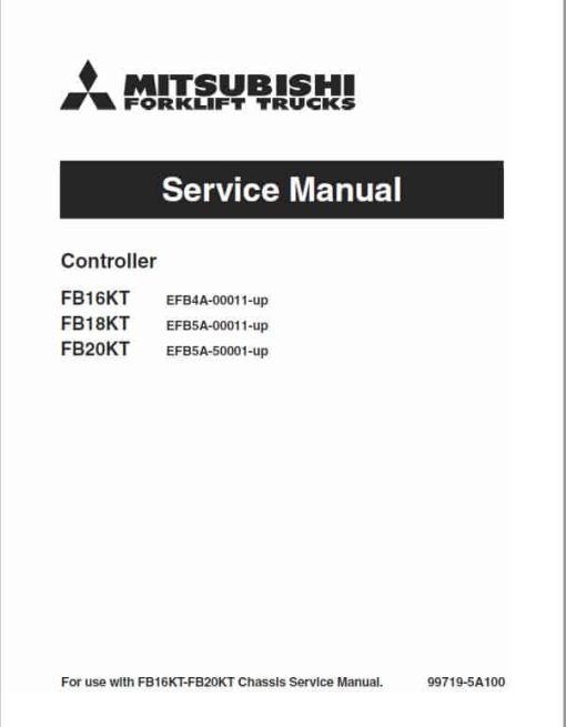 Mitsubishi FB16KT, FB18KT, FB20KT Forklift Lift Truck Service Manual - Image 2