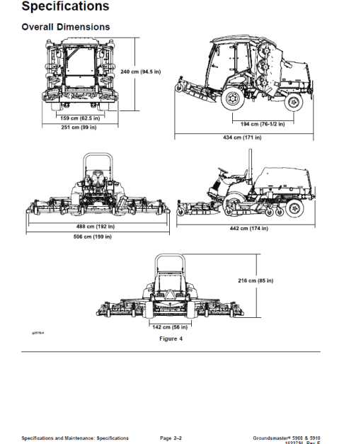 Toro Groundsmaster 5900, 5910 (Model 31698, 31600 - Tier 4) Service Repair Manual - Image 2