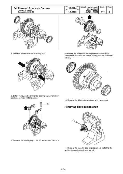 Valtra T120, T130, T140, T160, T170, T180, T190 Tractors Service Repair Manual - Image 3