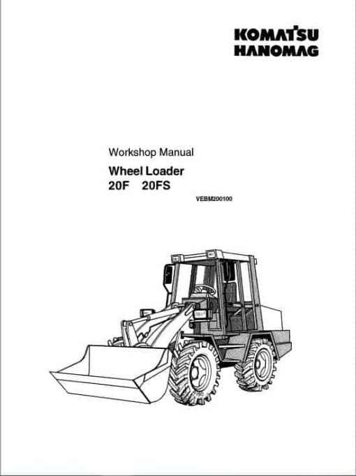 Komatsu 20F, 20FS Wheel Loader Service Manual - Image 2