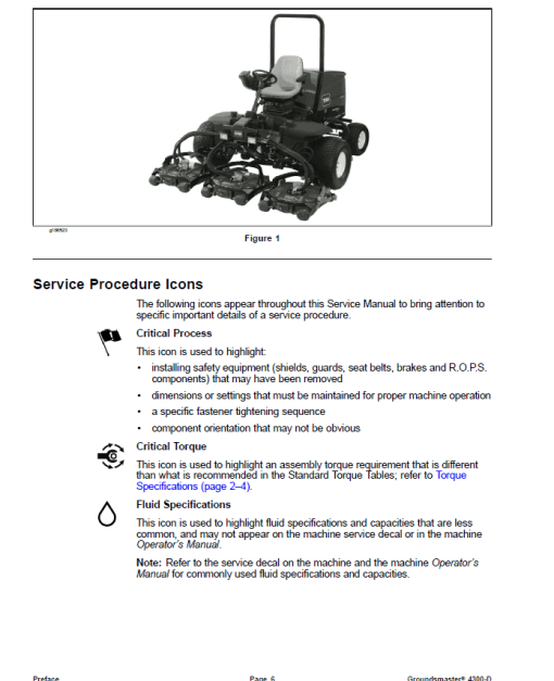 Toro Groundsmaster 4300-D (Model 30864) (Serial No. 314000101 and Up) Service Repair Manual - Image 2