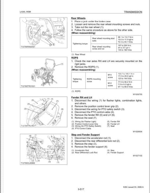 Kubota L4300 Tractor Workshop Repair Manual - Image 2