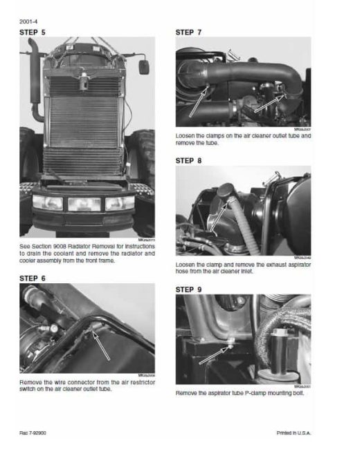 Case STX275, STX325, STX375, STX425, STX450, STX500 Steiger Tractor Service Manual - Image 4