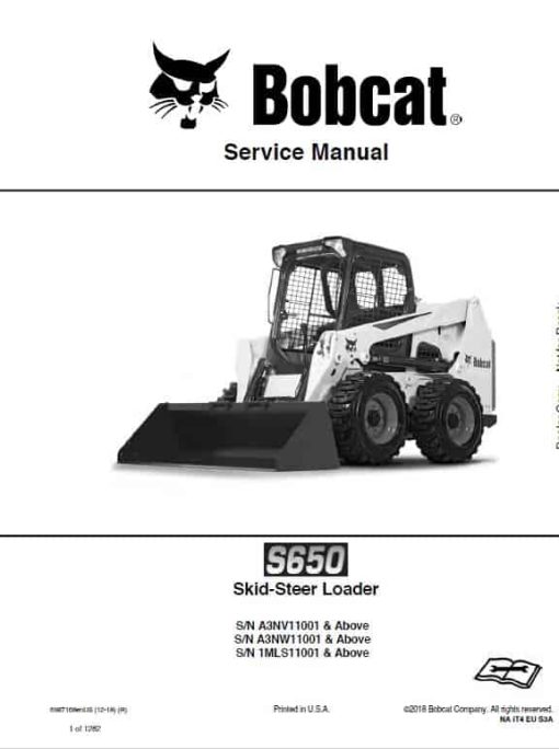 Bobcat S650 Skid-Steer Loader Service Manual - Image 2