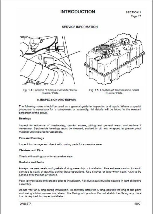 Komatsu Dressta 560C Wheel Loader Service Manual - Image 2