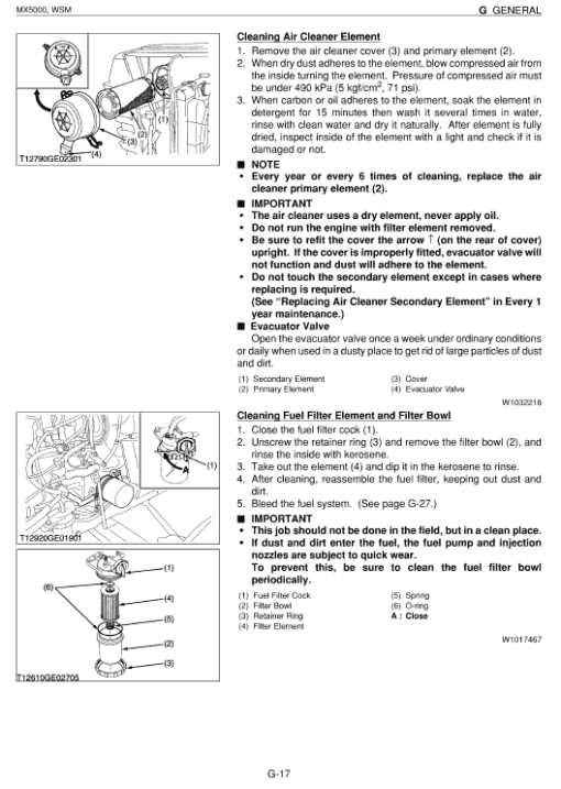 Kubota MX5000 Tractor Workshop Service Manual - Image 2