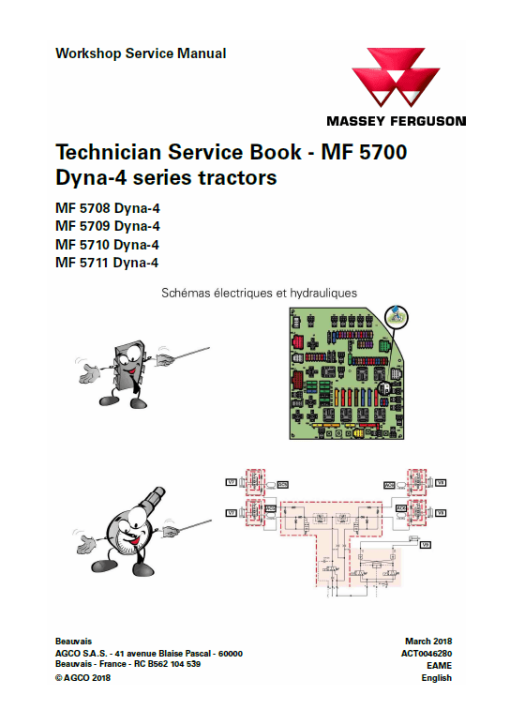 Massey Ferguson 5708, 5709, 5710, 5711 Tractor Service Manual - Image 2