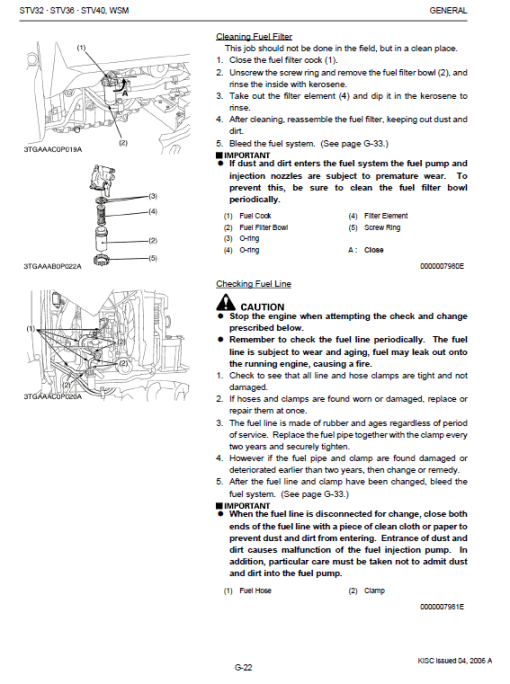 Kubota STV32, STV36, STV40 Tractor Workshop Service Manual - Image 2