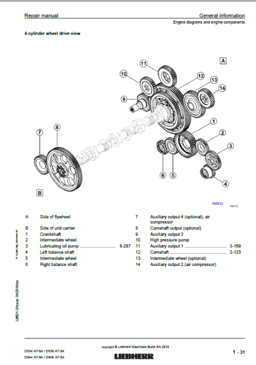 Liebherr D934 A7-04, D936 A7-04, D944 A7-04, D946 A7-04 Engine Service Manual - Image 2