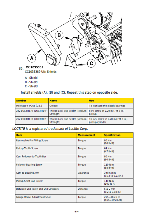 John Deere 842, 852, 854, 862, 864 Forage Round Baler Service Repair Manual (TM300119) - Image 2