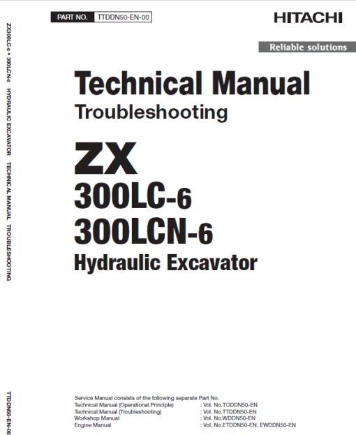 Hitachi ZX330LC-6 and ZX300LCN-6 ZAXIS Excavator Repair Manual - Image 5