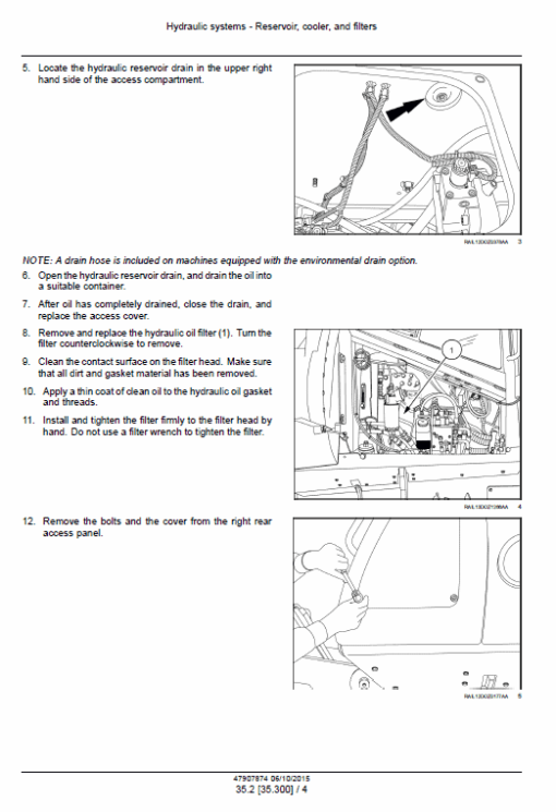 New Holland D125C Stage 3B Crawler Dozer Service Manual - Image 2