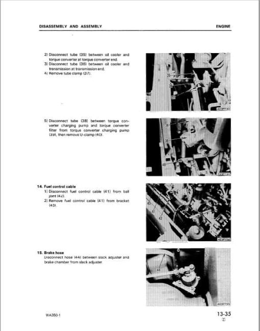 Komatsu WA350-1 Wheel Loader Service Manual - Image 2