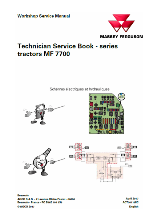 Massey Ferguson 7714, 7715, 7716, 7718 Tractor Service Manual - Image 2