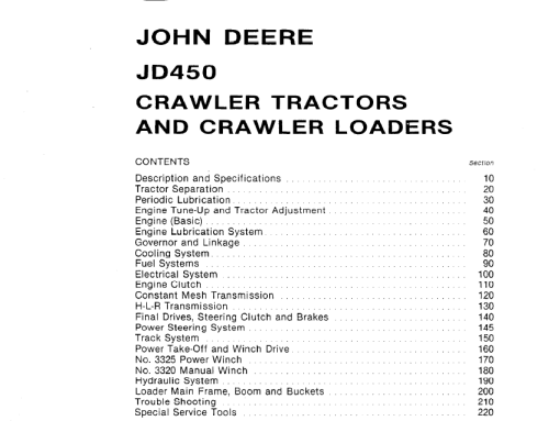 John Deere 450 Crawler Tractor Repair Technical Manual (SM2064) - Image 4