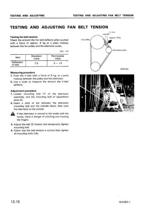 Komatsu WA380-1 Wheel Loader Service Manual - Image 2