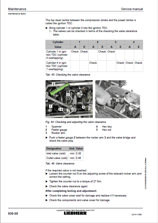 Liebherr L514 Type 1265 Wheel Loader Service Manual - Image 2