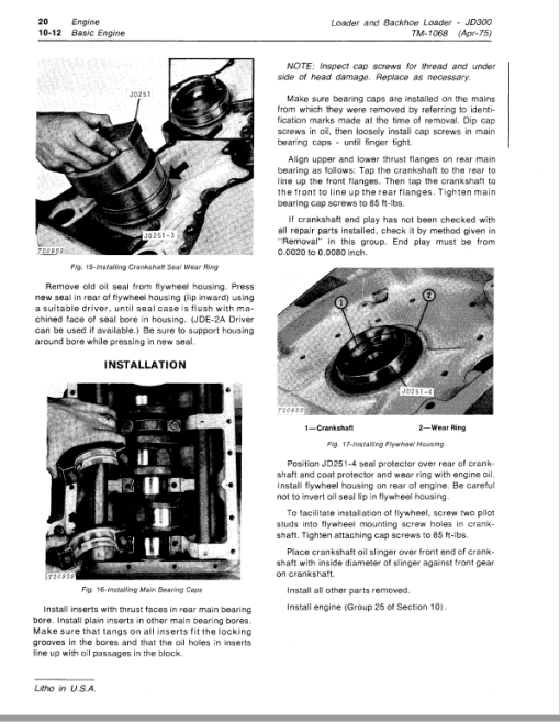 John Deere 300 Loader and Backhoe Loader Repair Technical Manual (TM1068) - Image 2