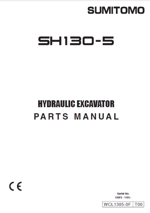 Sumitomo SH130-5 Hydraulic Excavator Repair Service Manual - Image 5