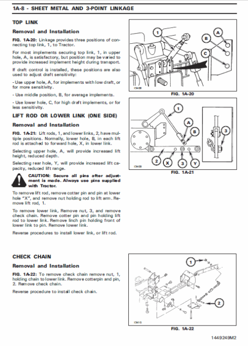 Massey Ferguson 1125, 1140, 1145, 1240, 1250, 1260 Tractors Workshop Manual - Image 4