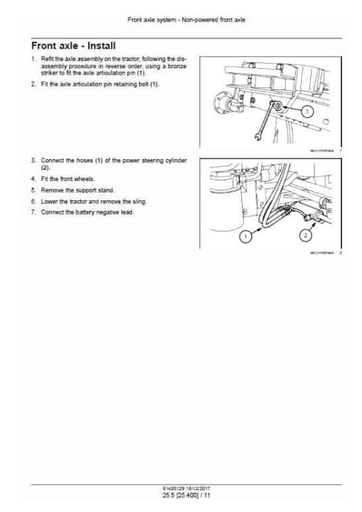 Case Farmall 80N, 90N, 100N, 110N Tractor Service Manual - Image 2