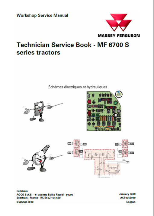 Massey Ferguson 6712S, 6713S, 6714S Tractor Service Manual - Image 2