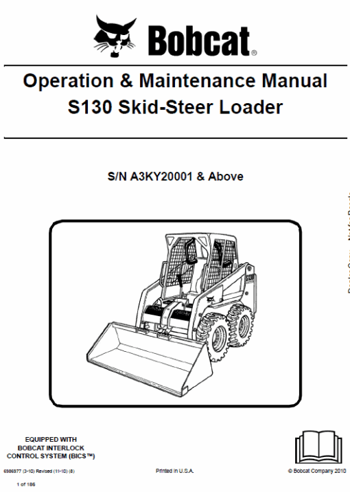 Bobcat S130 Skid-Steer Loader Service Manual - Image 7