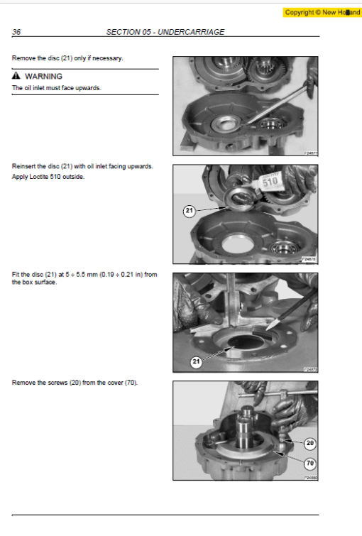 New Holland MH2.6 and MH3.6 Tier 3 Wheeled Excavator Manual - Image 2