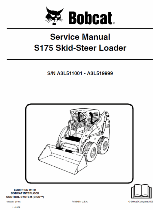 Bobcat S175 Skid-Steer Loader Service Manual - Image 6