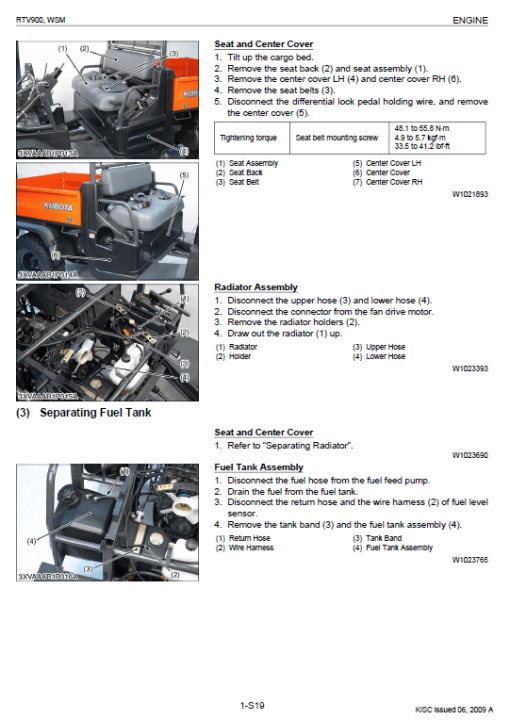 Kubota RTV900 Utility Vehicle Workshop Service Manual - Image 2