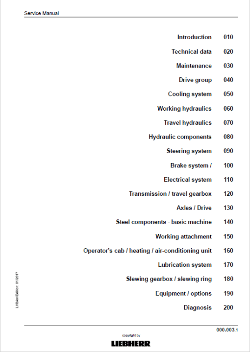 Liebherr A914, A916, A918, A920, A924 Standard Tier 4F Excavator Manual - Image 2