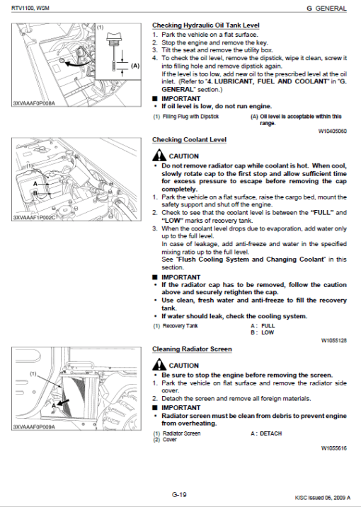 Kubota RTV1100 Utility Vehicle Workshop Service Manual - Image 2