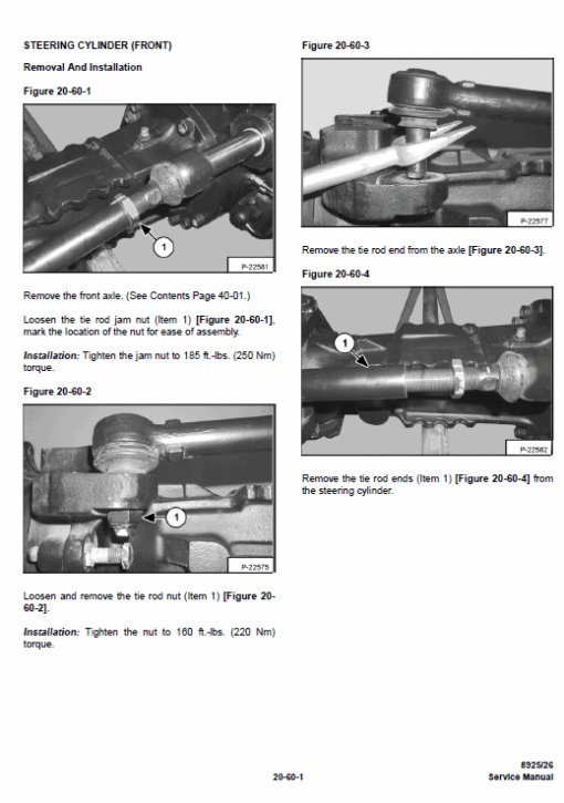 Massey Ferguson MF 8925, 8926 Telescopic Handlers Service Manual - Image 2