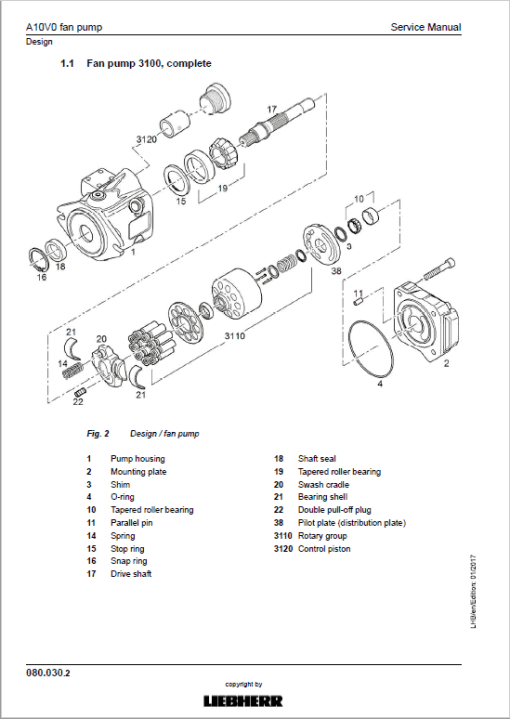 Liebherr LH40C, LH40M, LH50M, LH50MT Tier 4F Excavator Service Manual - Image 2