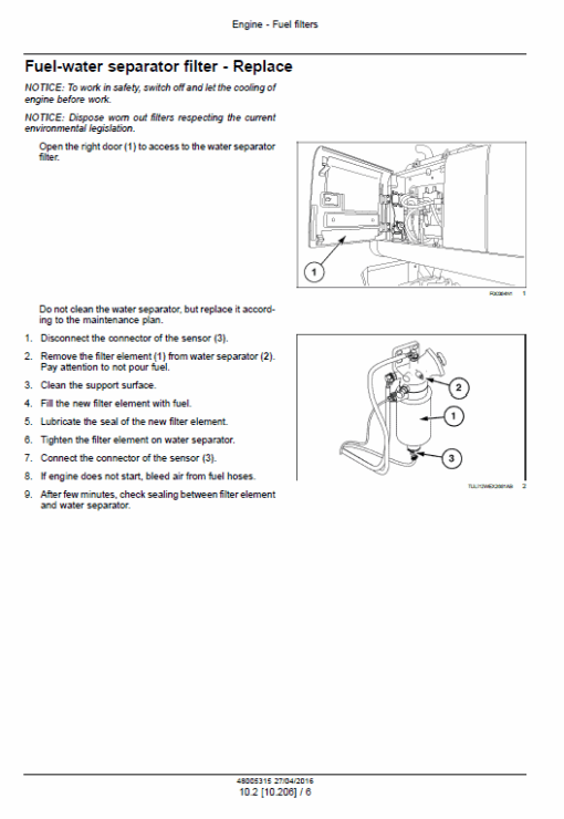 New Holland WE210B Wheeled Excavator Service Manual - Image 2