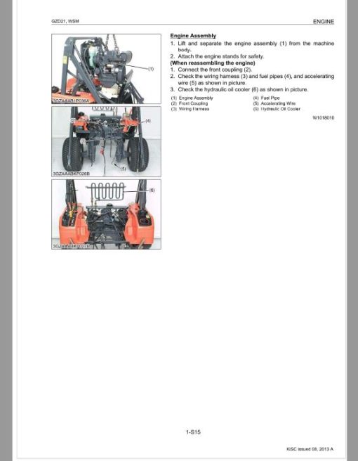 Kubota GZD21 Zero Turn Mower Workshop Repair Manual - Image 2