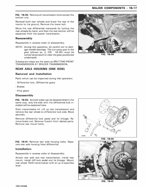 Massey Ferguson 1240, 1250, 1260 Tractor Service Manual - Image 2