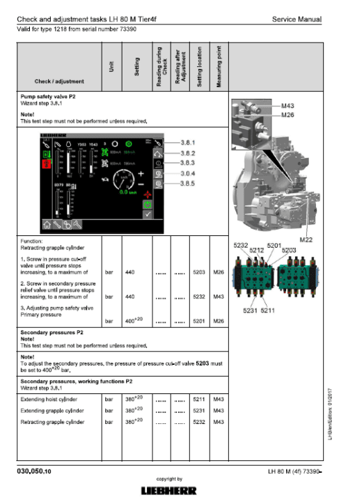 Liebherr LH80C, LH80M Tier 4F Hydraulic Excavator Service Manual - Image 2