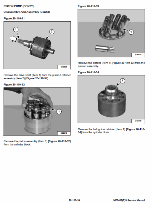 Massey Ferguson MF 9407TS, 9407S Telescopic Handler Service Manual - Image 2