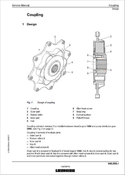 Liebherr LH110C, LH110M Tier 4F Hydraulic Excavator Service Manual - Image 2