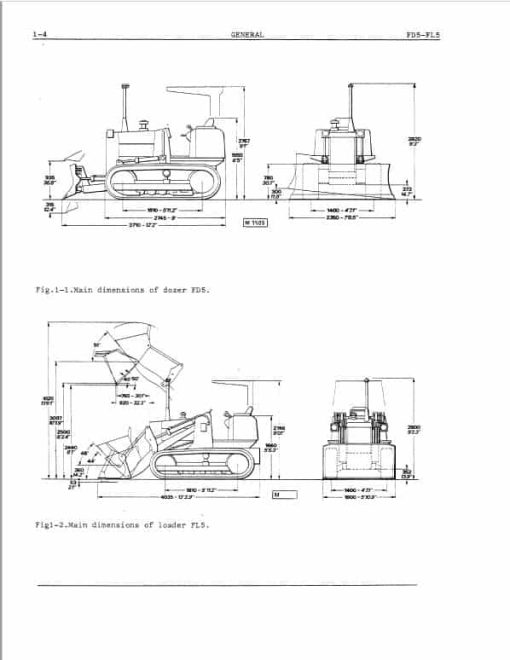 Fiatallis FL5, FL5B, FD5 Crawler Loader Repair Service Manual - Image 2