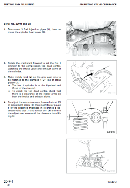 Komatsu WA50-3 Wheel Loader Service Manual - Image 2