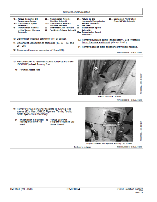 John Deere 315SJ Backhoe Loader Manual (S.N after BE315SJ300869 & T0315SJ178876 - ) - Image 2